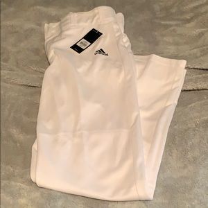 Adidas white men’s baseball pant